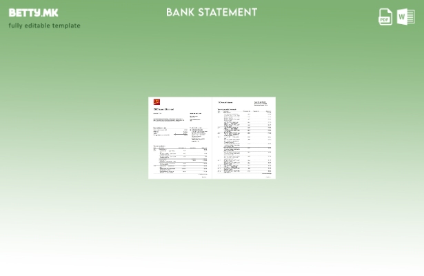 Модерен стил USA CIBC шаблон за страници за збор за изводи од банка